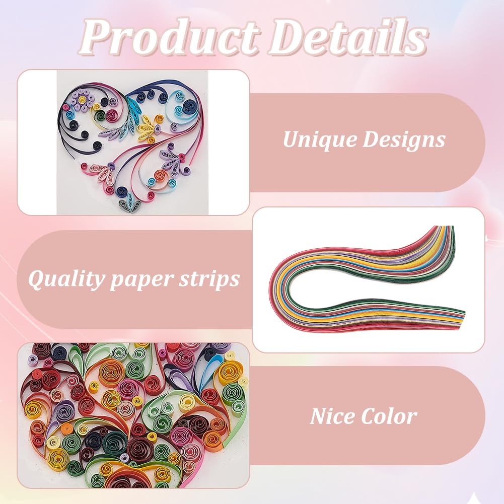 WEBEEDY 20 Sets Paper Quilling Kit for Adults Beginners DIY Heart Quilling Greeting Card Making Kit with Instruction DIY Unique Card for Valentine's Day Birthday,Holiday,New Year's Day,Thanksgiving WEBEEDY