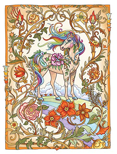 Creative Haven Dream Horses Coloring Book: Relax & Find Your True Colors (Adult Coloring Books: Animals) Dover Publications