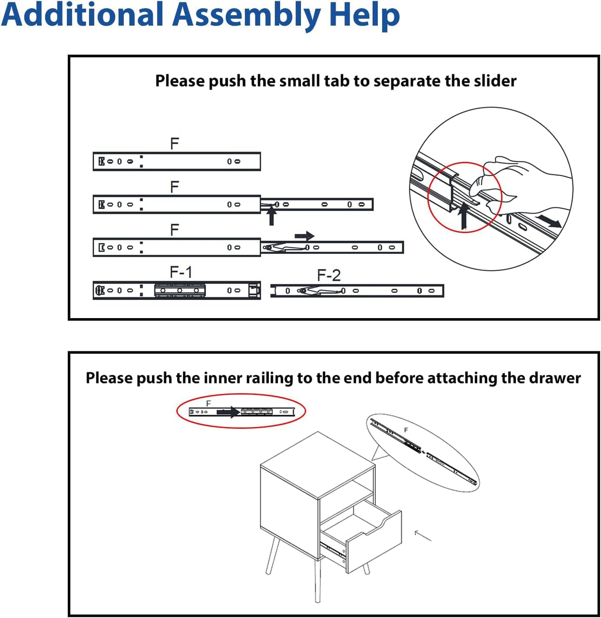 Lifetime Home 2 SET, Mid-Century Modern Nightstand, Wooden Table with Storage Drawer - Bedside Table for Bedroom or End Table for Living Room, Dark Natural Wood Accent Decor - Rustic Brown Lifetime Home