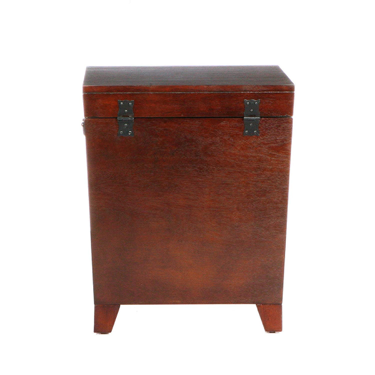 SEI Furniture Pyramid Storage Trunk End Table, Espresso SEI Furniture