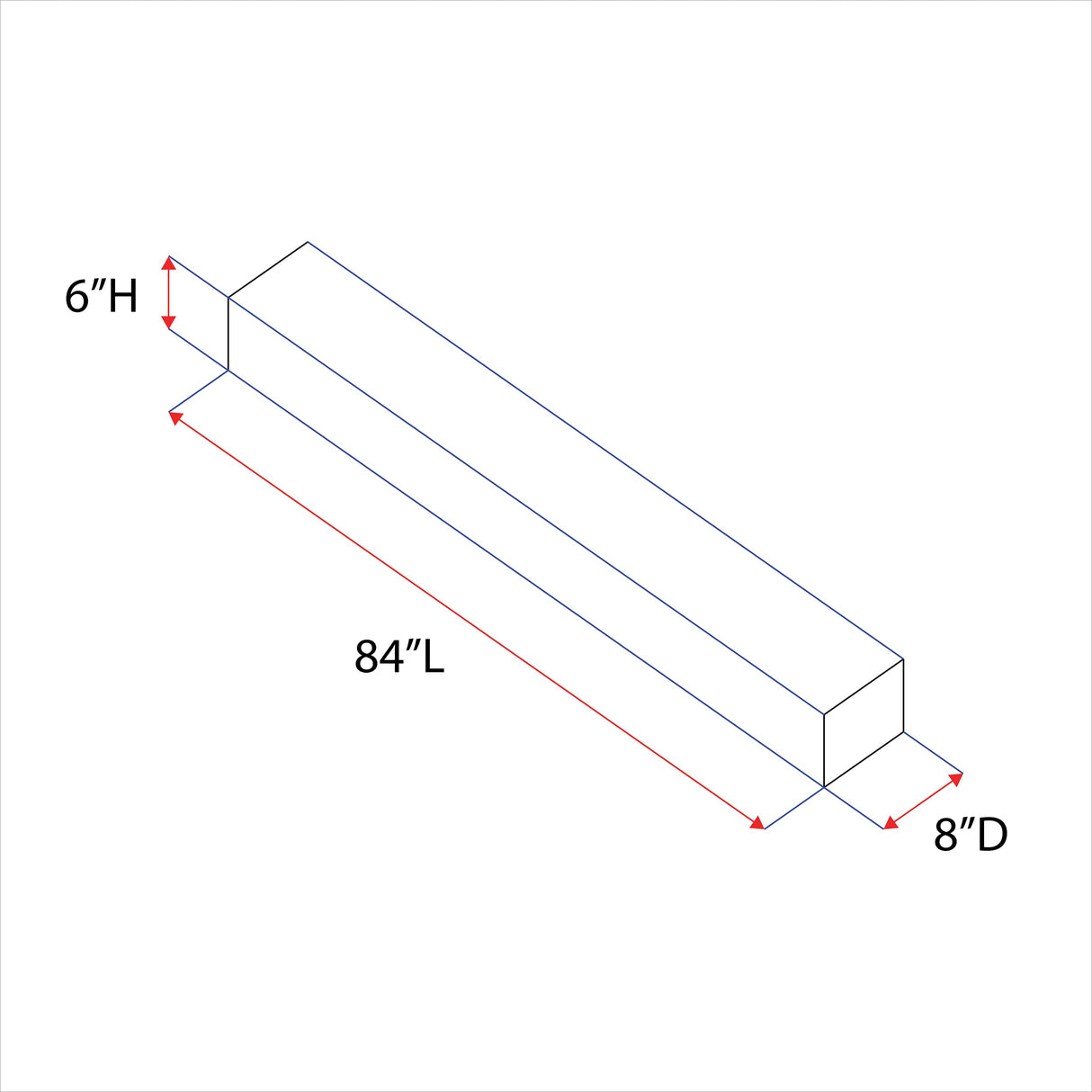 Fireplace Mantel, Rustic, Shelf, Floating Mantle, Real Wood, Beam, URBANDI (Grey, 84Lx6Hx8D) Generic