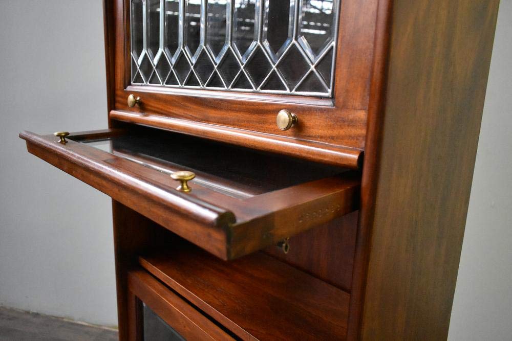Crafters and Weavers Legacy 4 Stack Barrister Bookcase - Brown Walnut Crafters and Weavers