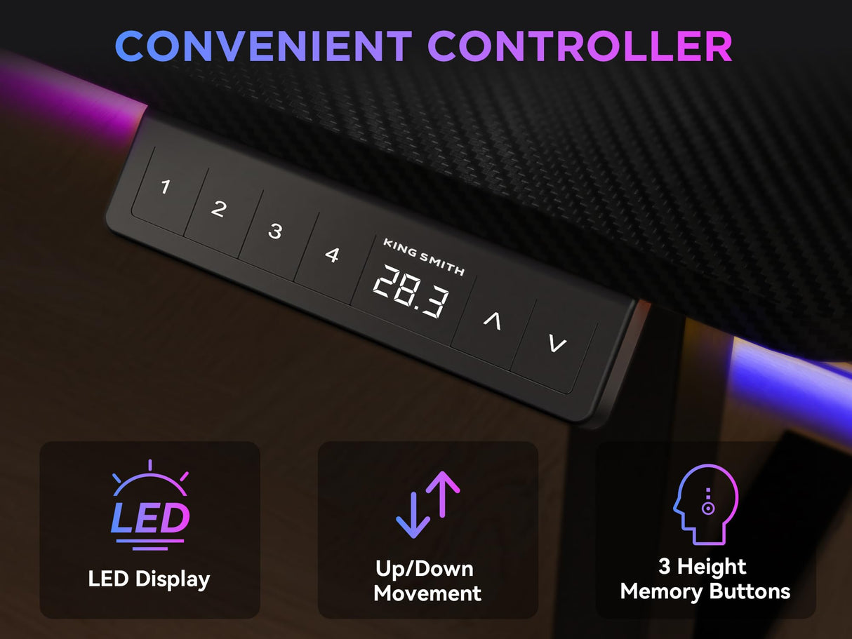 WALKINGDESK 63x55 Inches Reversible L Shaped Standing Desk, Height Adjustable With Cup Holder, Electric Corner Computer Workstation, Sit Stand up Home Office, Ergonomic Gaming, Black WALKINGDESK