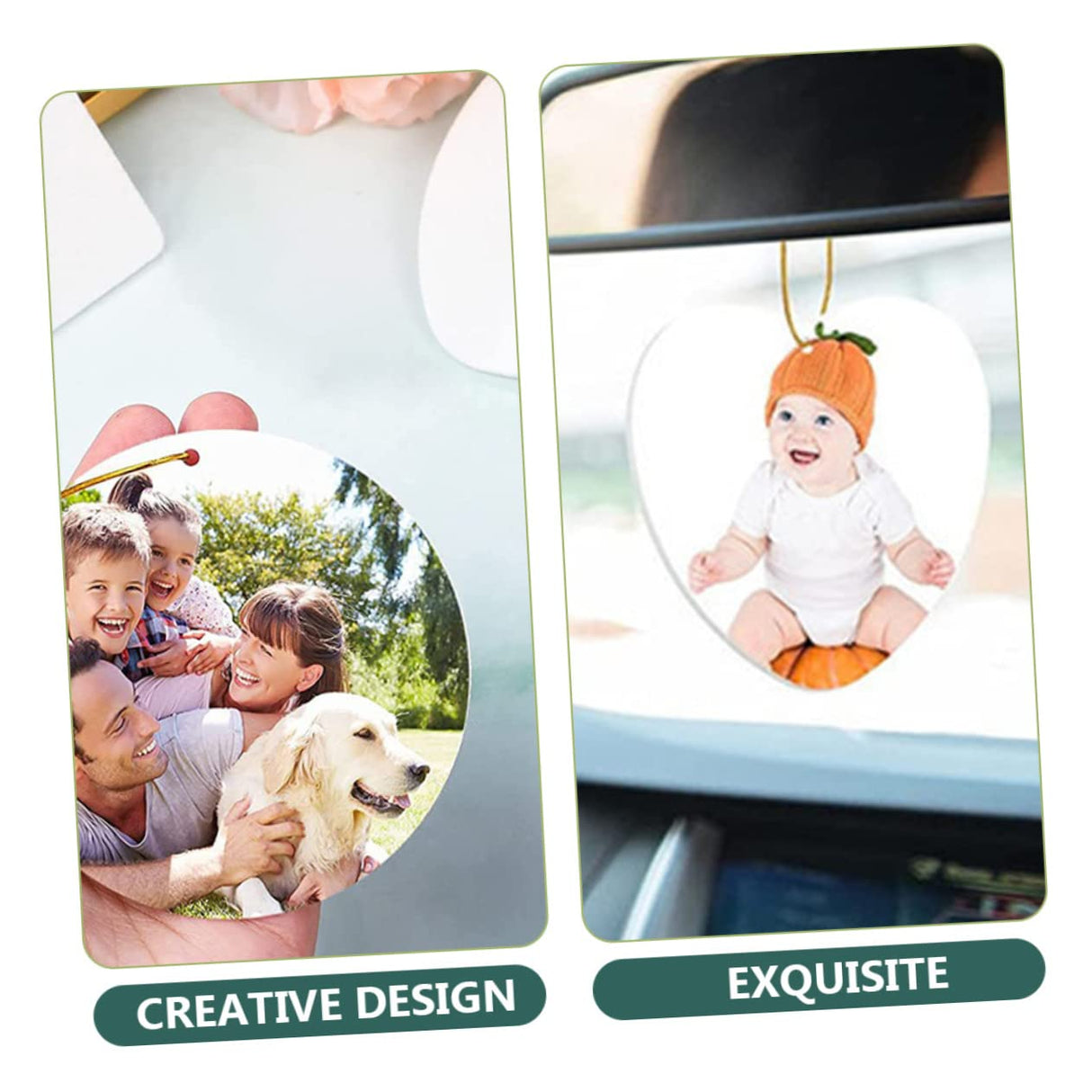 Tofficu 40 Pcs Sublimation Air Hanging Board for Home Scented Hanging Blanks DIY Heat Sublimation DIY Sublimation Blank Air Freshener White Felt Fragrance Car Tofficu