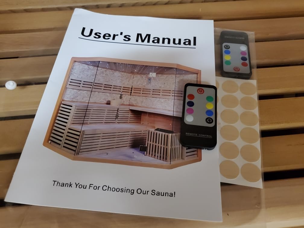 Canadian Red Cedar Wood Swedish Indoor Traditional Wet/Dry 1-2 Person Sauna SPA with 6KW 200F Heater and Rocks MCP-Distributions