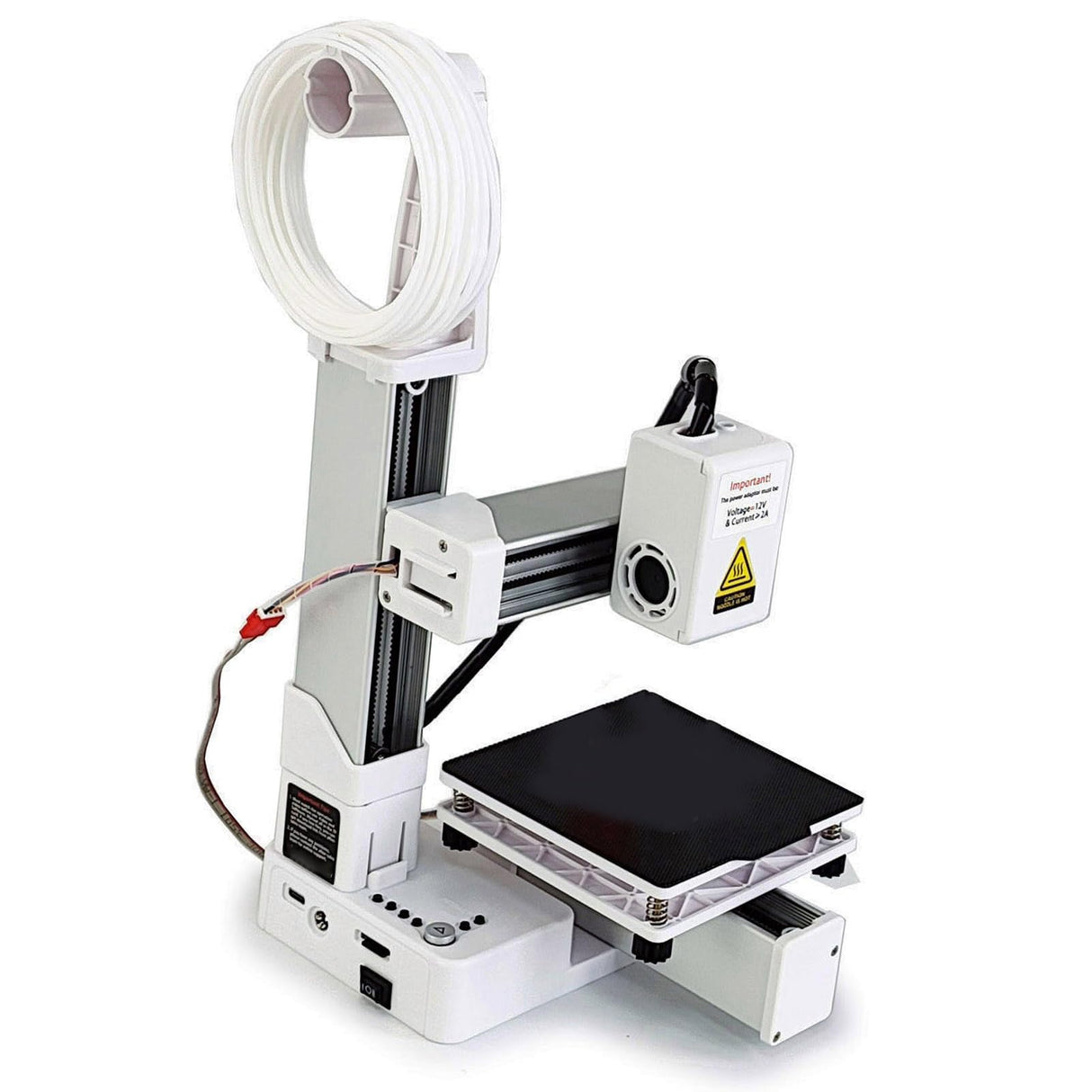 FDM Mini 3D Printer for Beginners, High Accuracy Fast Heating Compact 3D Printing Machine, Quick Assembly, 3D Printer Easy for Kids, Print Size 4 x 4 x 4inch (US Plug) Bewinner