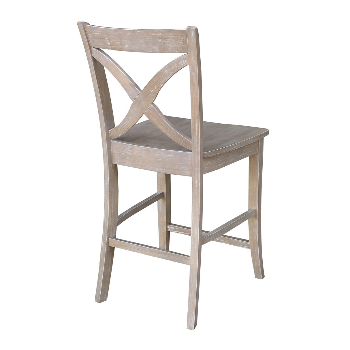 International Concepts Cosmo Stool Barstool, Washed Gray Taupe IC International Concepts