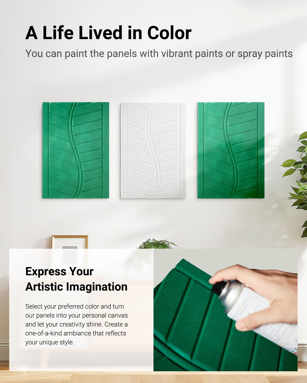 Topnaca Sound Proof Panels for Walls, 17"×11"×0.4" Self Adhesive Soundproof Wall Panels, 6 Pack High Density Sound Proofing Panels for Walls for Recording Studio Home Offices (White) Topnaca