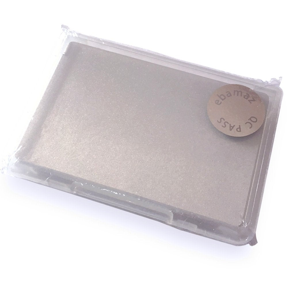 Ebamaz Sublimation Print Metal Business Cards Tablet Thick 86X54mm Pack of 10PCS (Aluminum 0.45mm Thickness, Pearled Silver, Blank) ebamaz