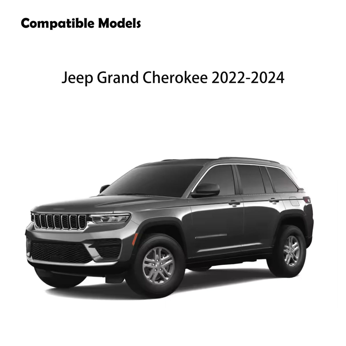 KEREN Center Console Gun Safe - Console Gun Vault Compatible with Jeep Grand Cherokee 2022-2025, Armrest Lock Box with triple lock KEREN