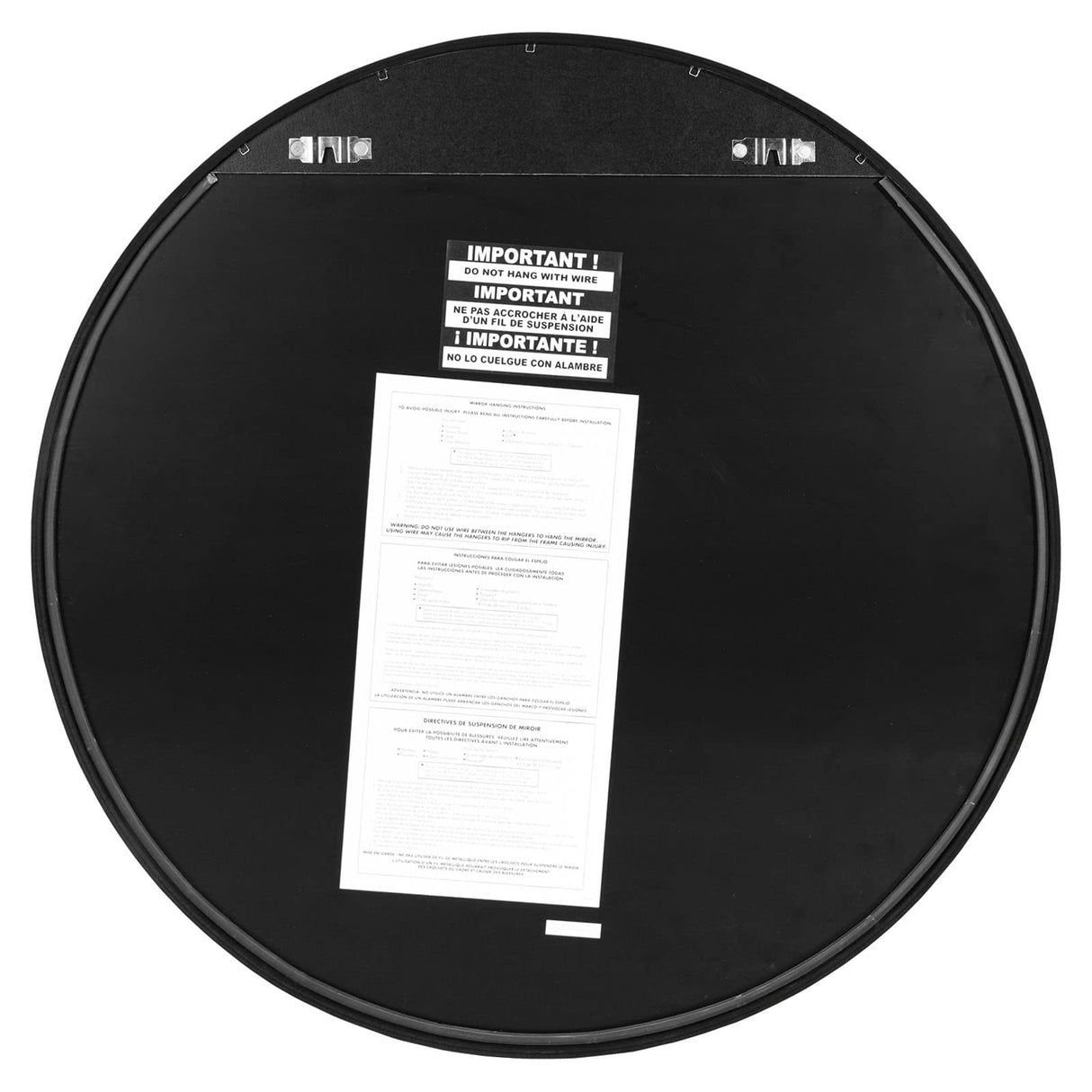 WallBeyond Circle Mirror with Wood Frame, 28" Round Modern Decoration Large Home Decor Mirror for Bathroom Living Room Bedroom Entryway (28" Diameter, Walnut) WallBeyond