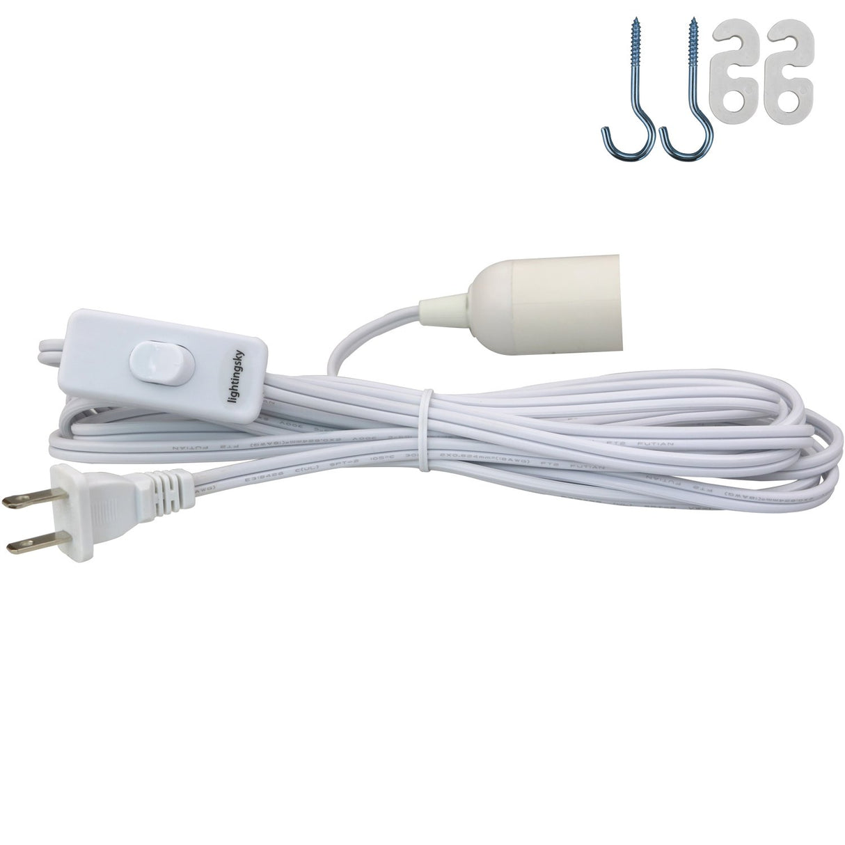 Lightingsky DIY IQ Jigsaw Puzzle Lamp Shade Ceiling Pendant Lampshade Kit with 15 Feet Hanging Cord (Sky, L-12 inch) Lightingsky