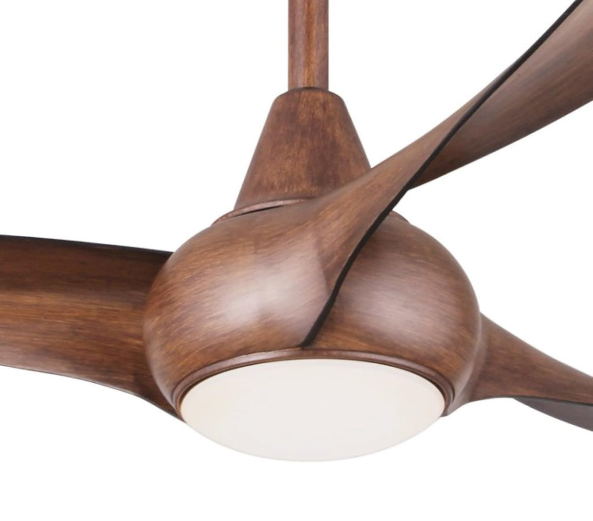 MINKA-AIRE F844-DK Light Wave 52 Inch Ceiling Fan with LED Light Kit, Brown Distressed Koa Finish MINKA-AIRE