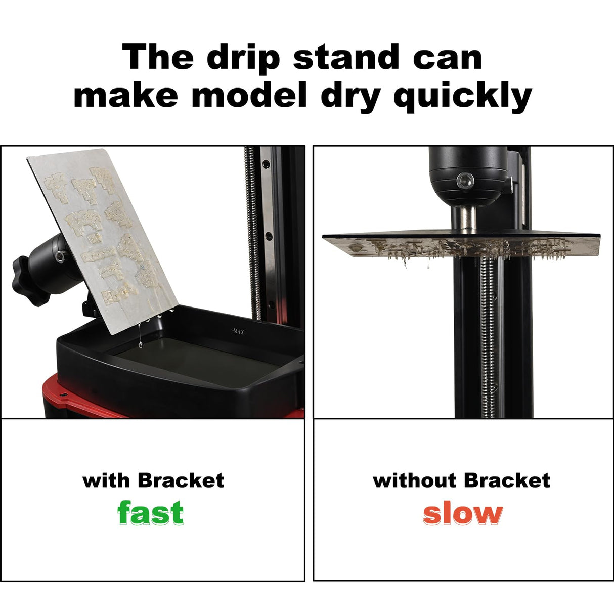 CHINDRAG 3D Printer Drip Stand, Drip Holder Resin Tank, Building Plate Bracket for Anycubic Mono 2 / Phrozen Sonic Mini/ELEGOO Mars 4 Ultra 9K / Mars 4 DLP/Mars 3 Pro 4K / Mars 3 4K / Mars 2 Pro 2K CHINDRAG