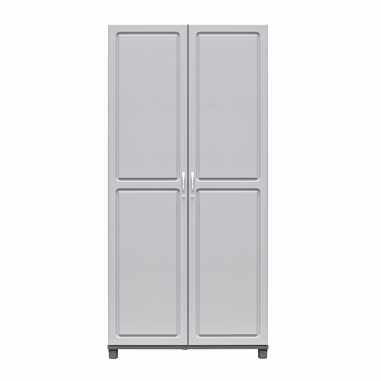 SystemBuild Evolution Kendall 36" Utility Storage Cabinet, Graphite Gray/Light Gray SystemBuild