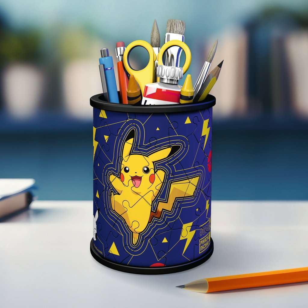 Ravensburger Pokemon Gifts - 3D Jigsaw Puzzle for Kids Age 6 Years Up - 54 Pieces - Pencil Pot - No Glue Required Ravensburger