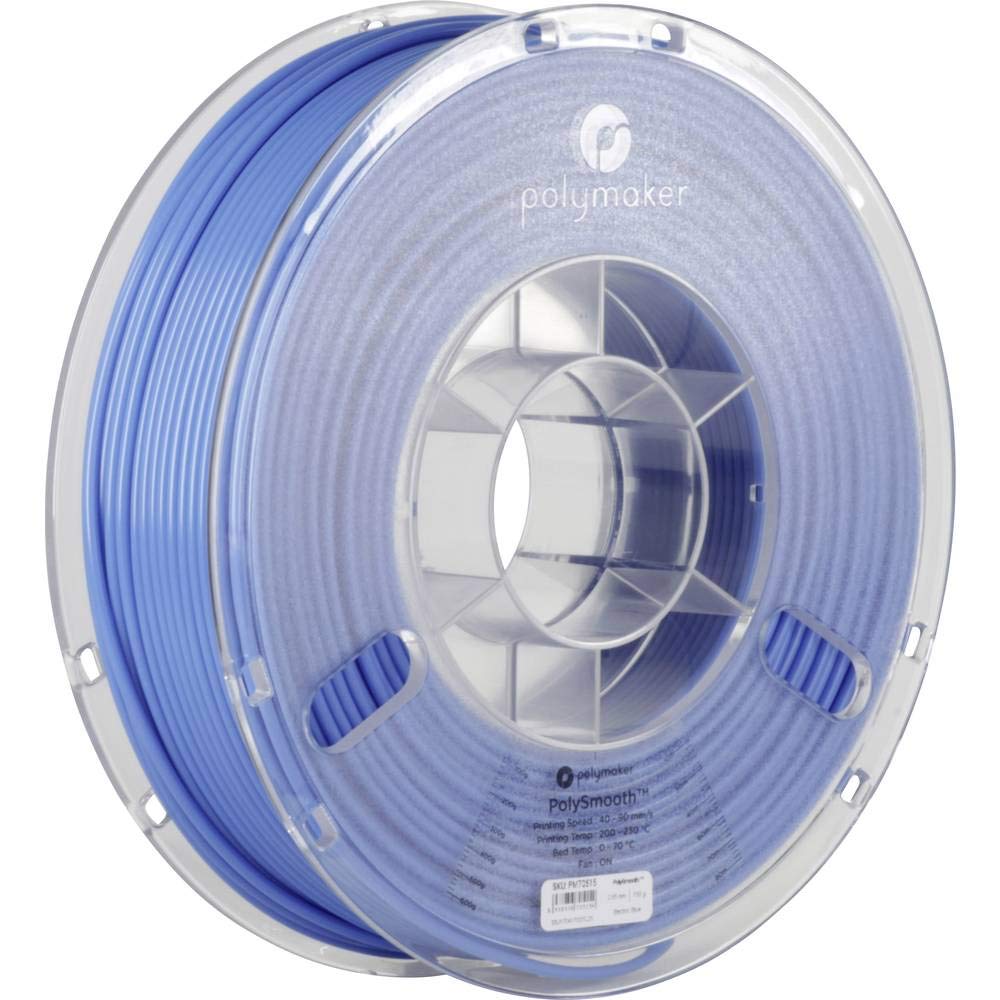 Polymaker PolySmooth PVB Filament 2.85mm(3mm) 3D Printer Filament Blue 750g - Print Like PLA Filament, Easy Smoothable Post Process with IPA Alcohol, Work with Polysher 2.85mm POLYMAKER