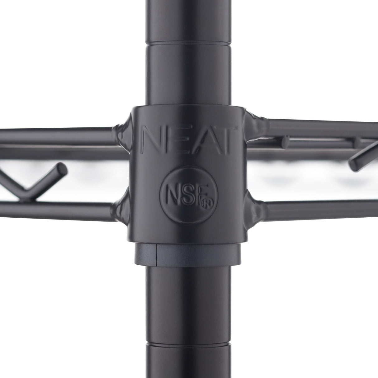 NEAT by TRINITY 5-Tier Adjustable Wire Shelving with Wheels, Wire Shelf Rack for Kitchen Organization, Garage Storage, 400 to 2000 Pound Capacity, NSF Certified, 36” x 18” x 72”, Black NEAT by TRINITY