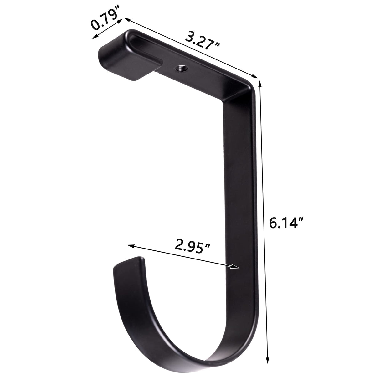 Saderoy 6-Pack Storage Hook for Garage Ceiling Rack & Wall Shelves, Alloy Steel, 70lbs Capacity, Black Saderoy