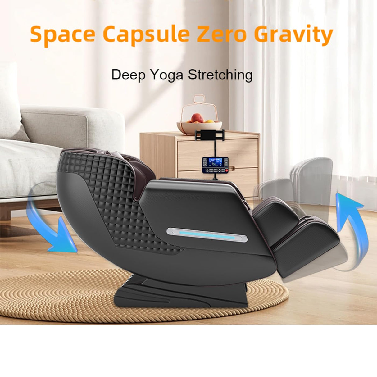 TOBEFORT 4D Zero Gravity Massage Chair with Heat & Bluetooth – Full Body Shiatsu Recliner with 10 Rollers, 5 Auto Modes, Air Massage & Touchscreen, Ships from US Warehouse | Fast Delivery TOBEFORT