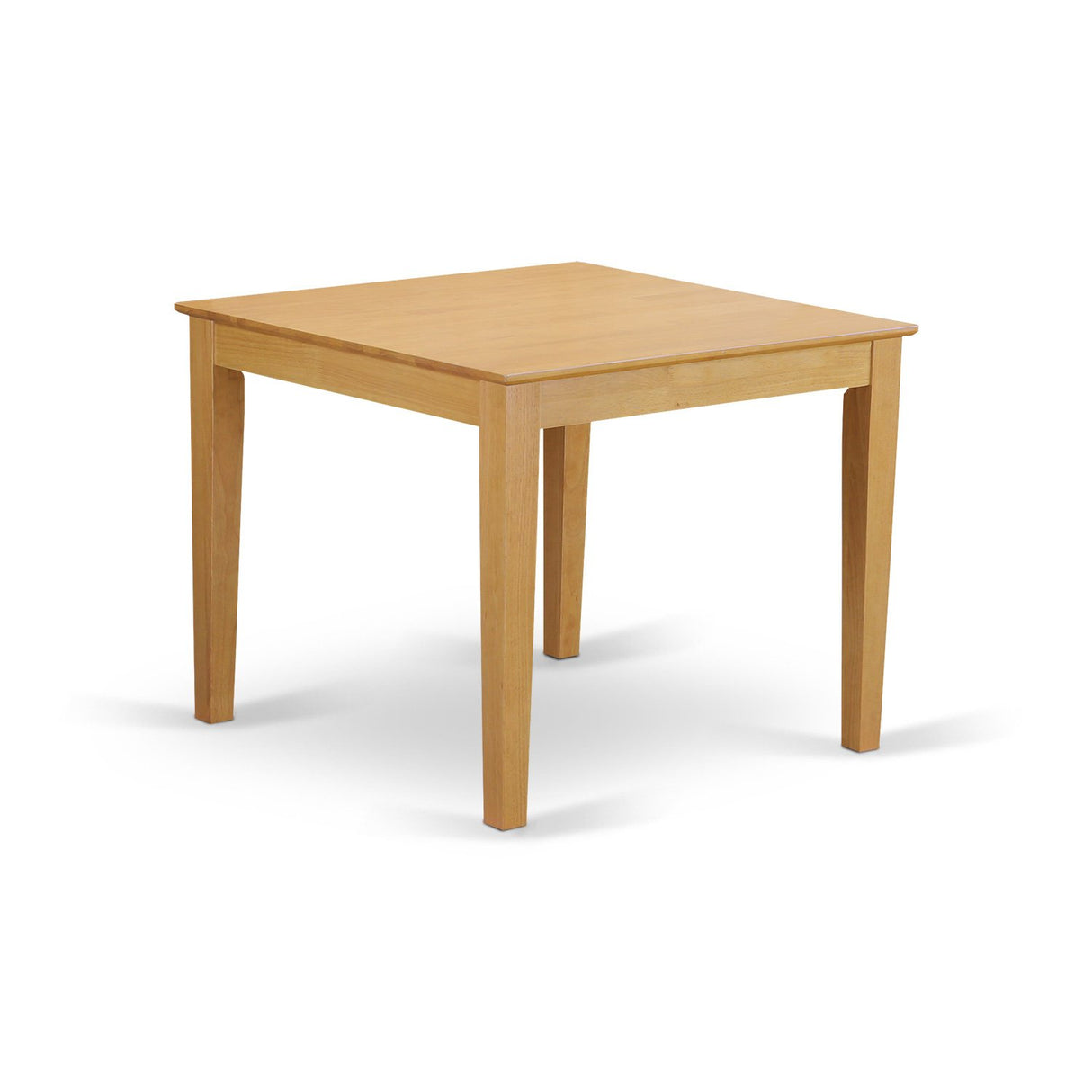 East West Furniture OXGR3-OAK-W Oxford 3 Piece Set Contains a Square Dinner Table and 2 Kitchen Dining Chairs, 36x36 Inch East West Furniture