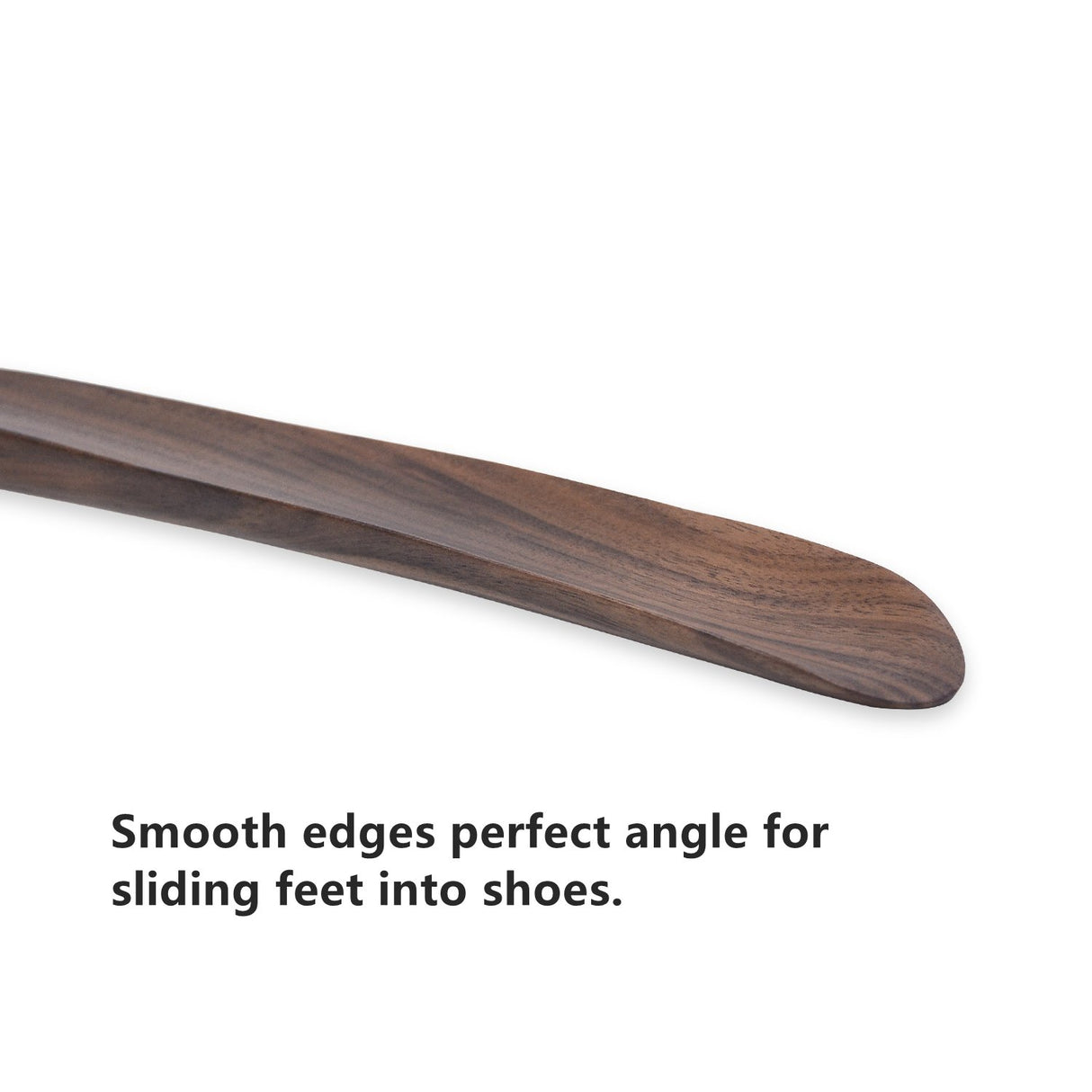 Muso Wood Shoe Horn Long Handle for Seniors,Wooden Shoehorn for Men, Women, Kids,Pregnancy(Walnut 15") muso wood