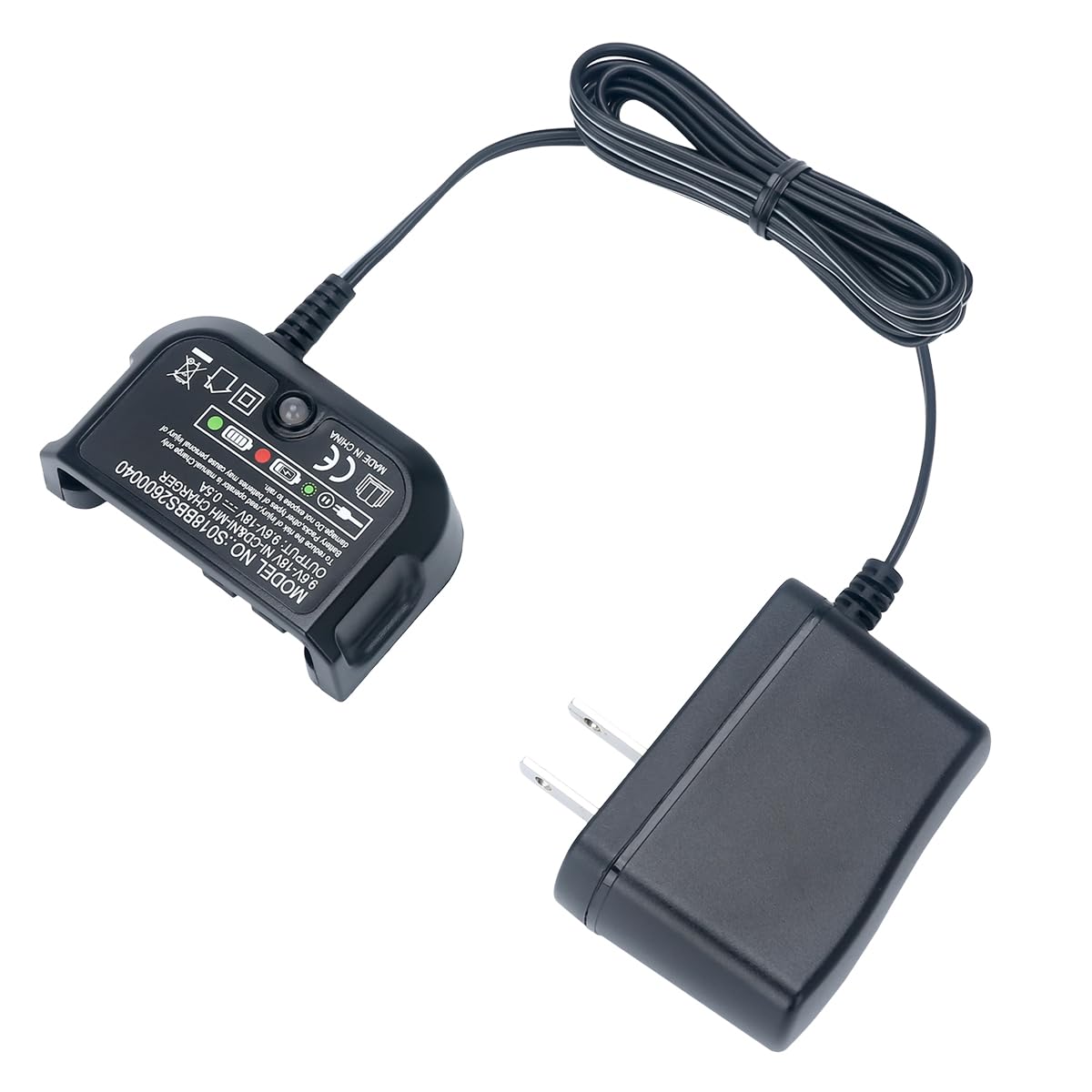 Biswaye 9.6V-18V Multi Volt Battery Charger Compatible with Black & Decker 18V 14.4V 12V 9.6V NiCD NiMH Battery HPB18-OPE HPB18 HPB14 HPB12 HPB96 244760-00 A1718 FS18FL FSB18 Biswaye