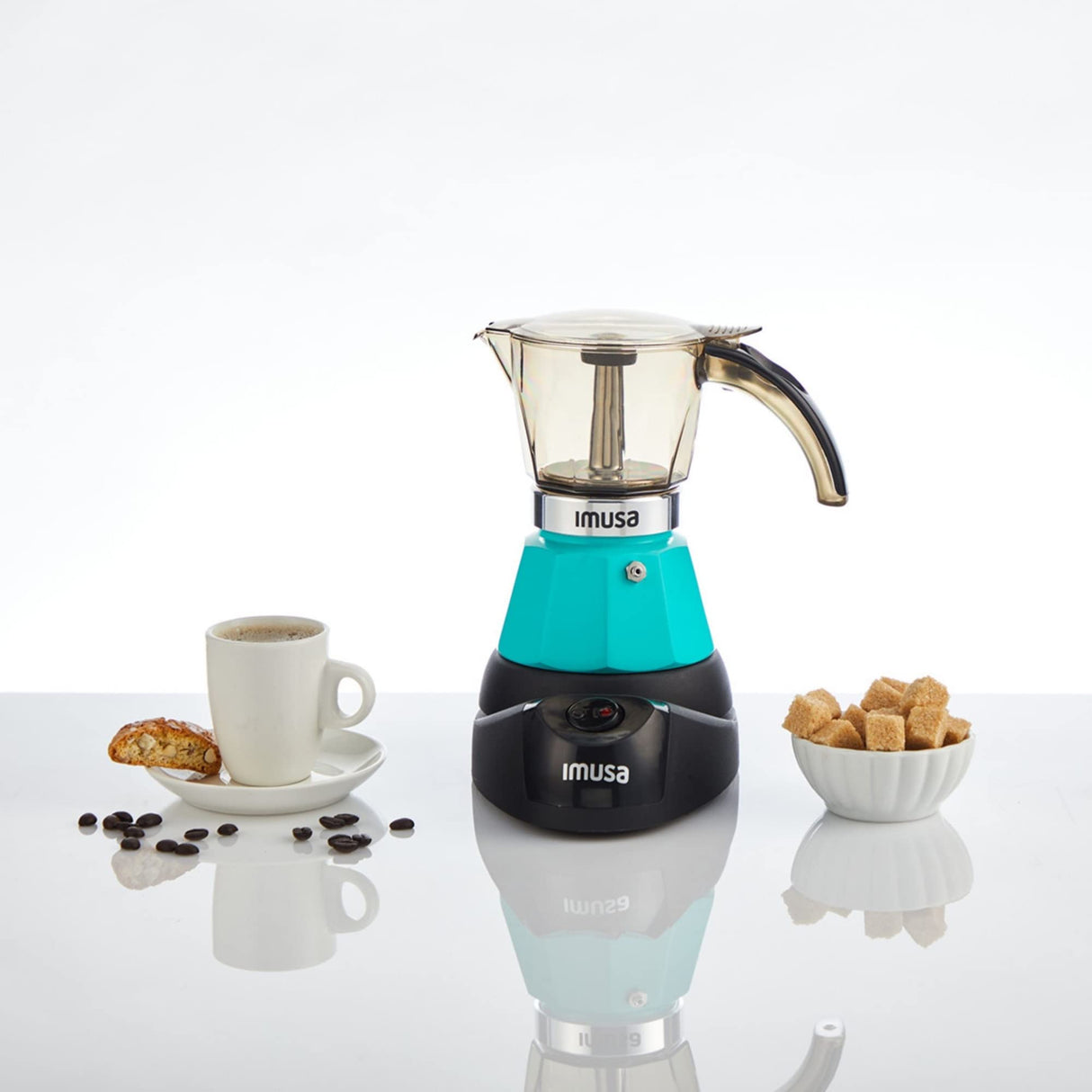 Imusa 3 or 2cup Electric Espresso Maker, Teal Imusa