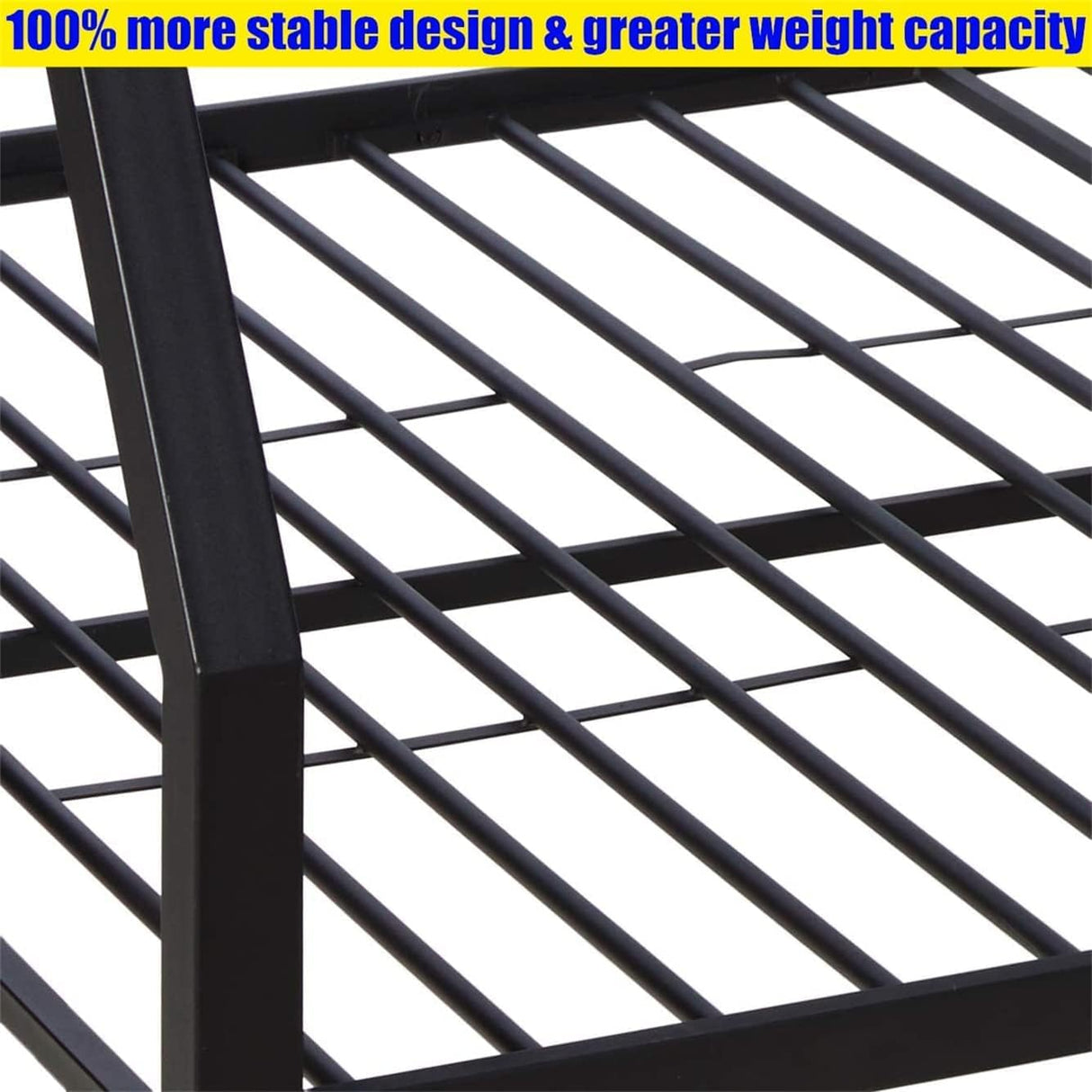 SIGONE Stronger & Safer Steel Bunk Bed Twin XL Over Queen Size, Thickened Heavy Duty More Stable Metal Bunk Queen Bed with Reinforced Legs and Ladder (Easier to Assemble) (Twin XL Over Queen) SIGONE