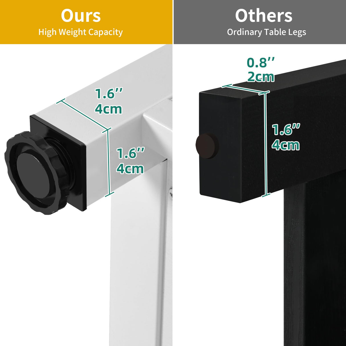 DWVO 40-50 Gallon Aquarium Stand with Power Outlets, Cabinet for Fish Tank Accessories Storage - Heavy Duty Metal Fish Tank Stand Suitable for Turtle Tank, Reptile Terrarium, 660LBS Capacity, White DWVO