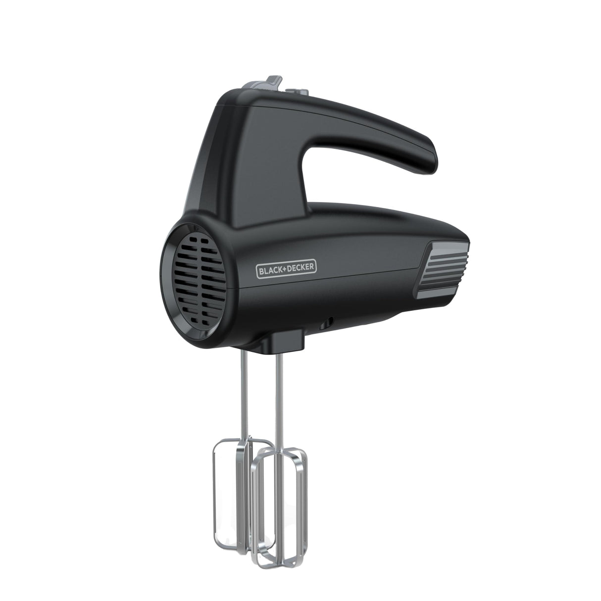 BLACK+DECKER 5-Speed Hand Mixer, 250-Watt for mixing batters, doughs, spreads & more, Turbo Boost & Prevent Splatter Function, Black BLACK+DECKER