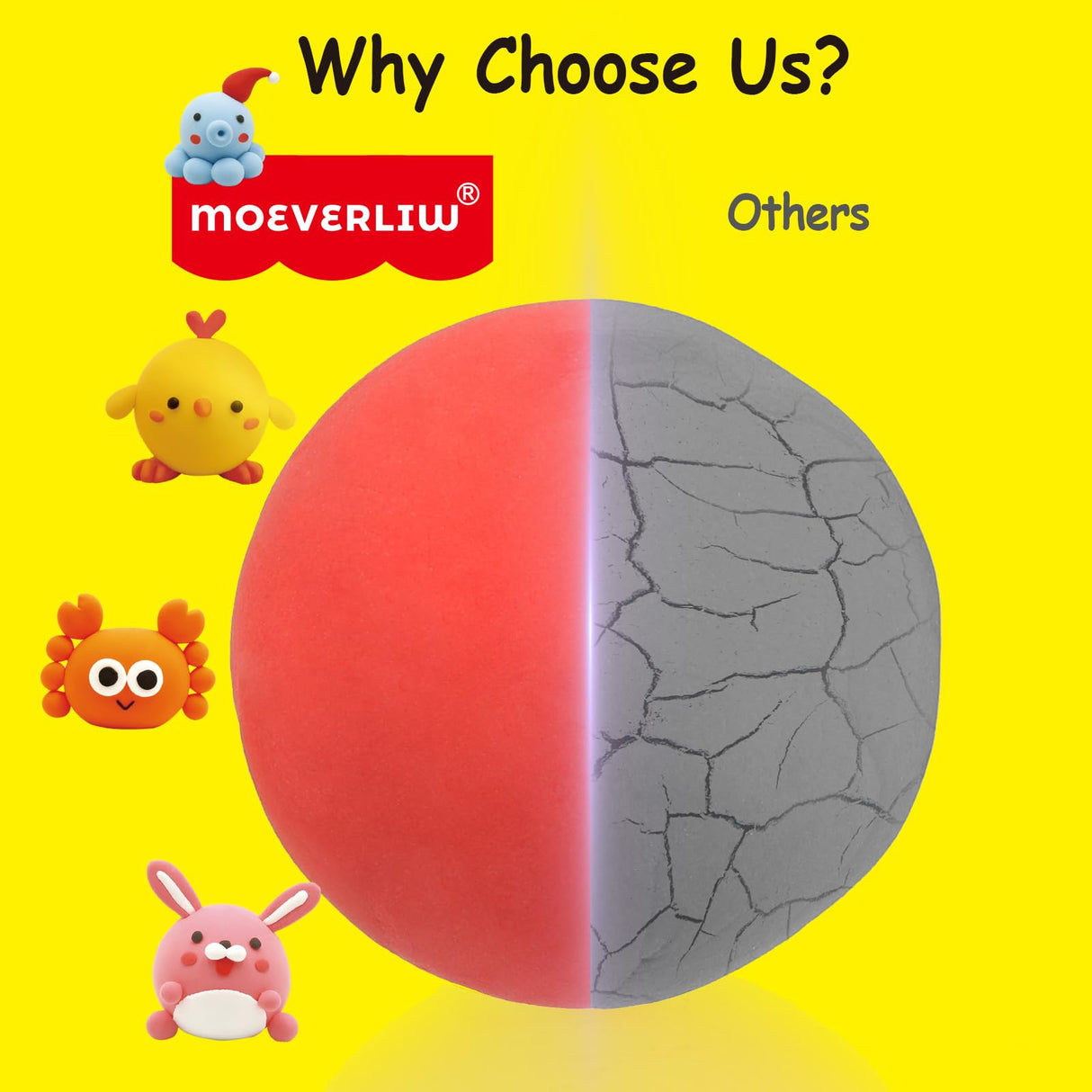 Air Dry Clay Kit for Kids - 12 Portable Packs, Soft & Mess-Free Clay with Tools & Tutorials, Birthday Gift for Girls Ages 3-12, Creative Arts Crafts Travel Toys for Girls Boys - Halloween Party Favors MOEVERLIW