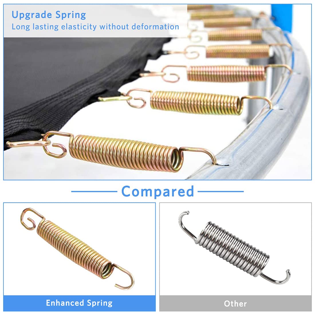 YAKEY Trampoline 10FT 12FT 15FT Recreational Trampolines with Safety Enclosure Net, ASTM Approved Combo Bounce Outdoor Waterproof Trampoline with Ladder for Kids and Family YAKEY