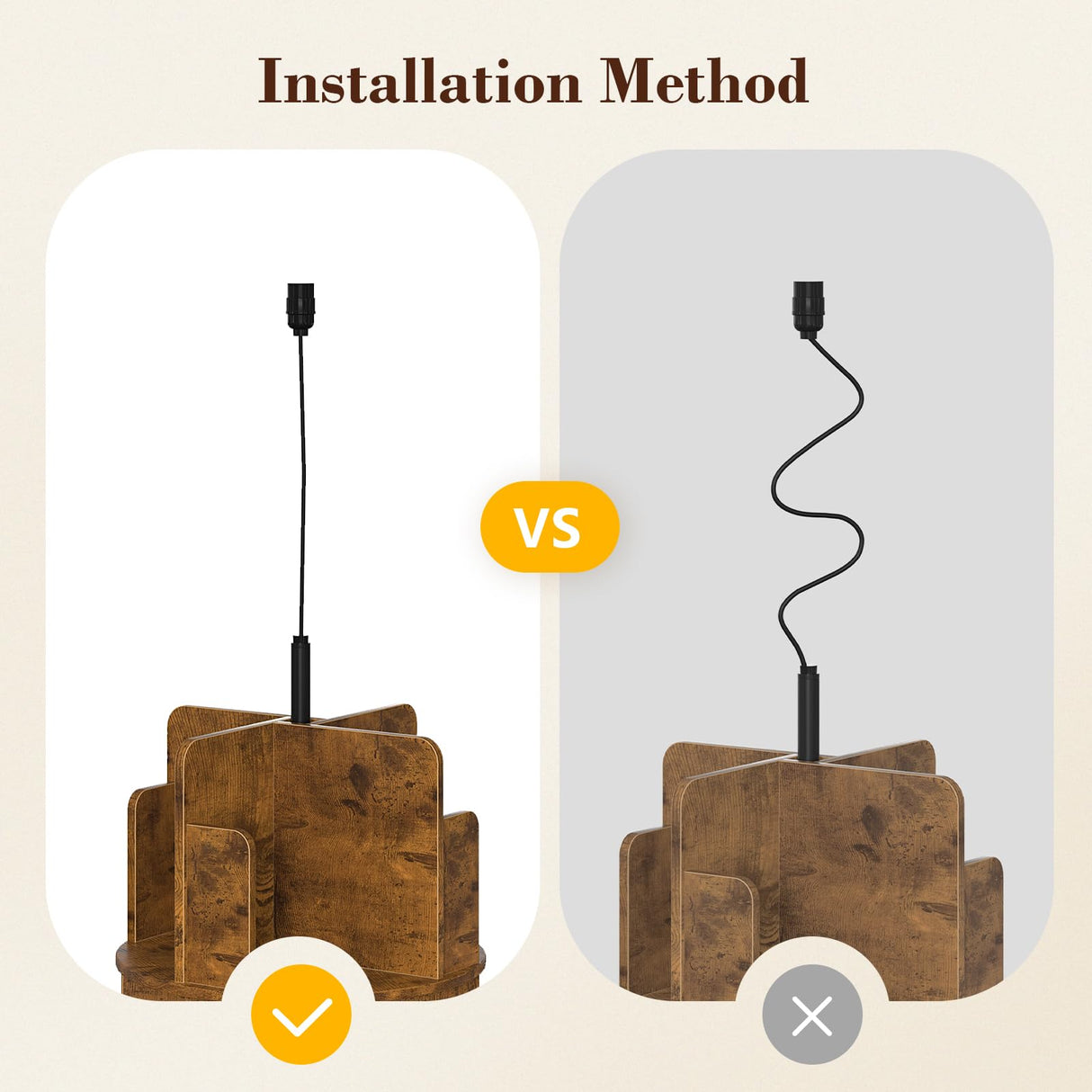 TVU 4Tire Rotating Bookshelf with Light, 360 Degree Spinning Book Shelf Tower, 4-Tier Circular Bookcase for Small Spaces, Fits Any Corner, for Study、Living Room、Bedroom、Office, Flame Finish TVU