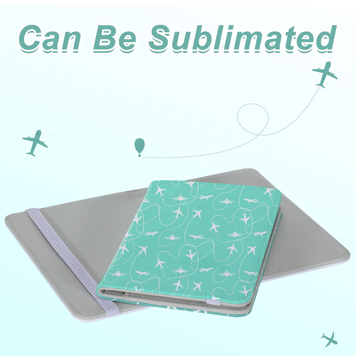 Outus 3 Pcs Sublimation Passport Cover Blank DIY Passport Holder Travel ID Cards Holder Wallet Cover for Passport Business Cards Credit Cards Boarding Passes Outus