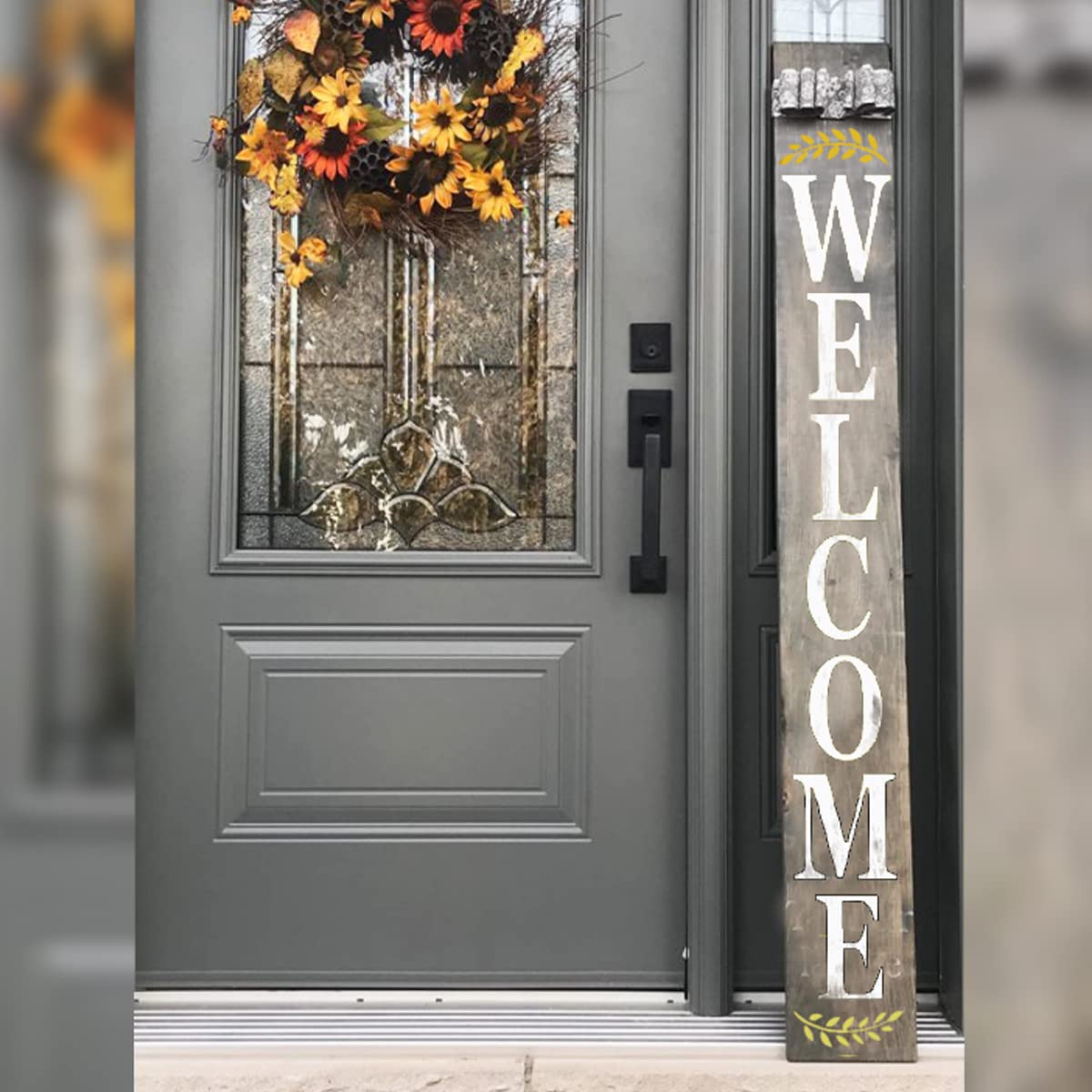 22PCS Large Letter Welcome Stencils for Painting on Wood - Vertical Welcome and Home Sweet Home Stencils - Farmhouse Christmas Stencils for Crafts Reusable -Paint Stencils for Wood Signs & Canvas DLY LIFESTYLE