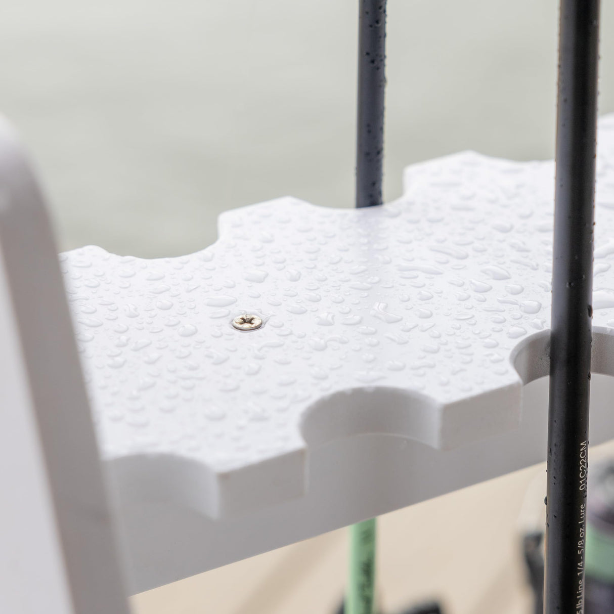 StoreYourBoard Marlin Fishing Pole Rack, Holds 24 Fishing Rods and Reels, Weather-resistant, Garage & Outdoor Fishing Rod Holder StoreYourBoard