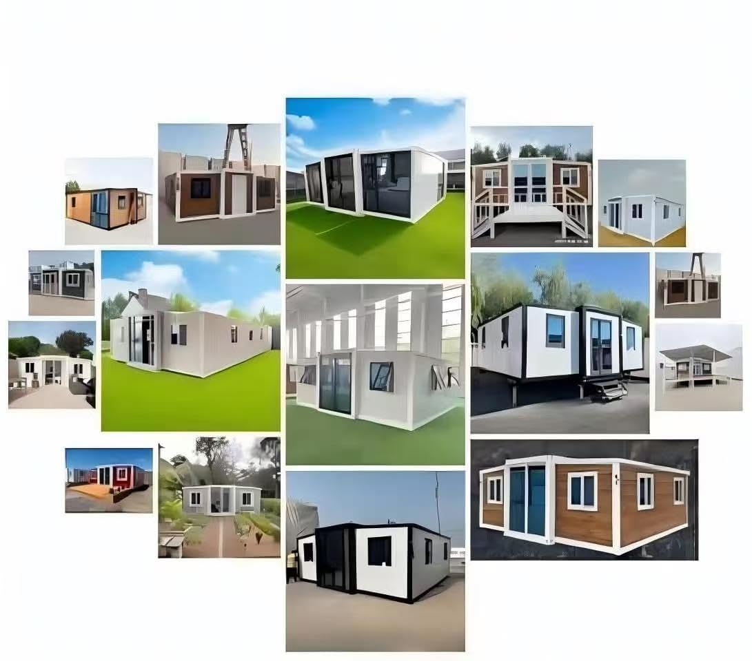 CE Certified Expandable Prefabricated Home | Storm-Proof 20ft/40ft Modular Design | Energy Efficient Tiny House with Kitchen & Bathroom | 10-Year Warranty | Customizable Options Generic