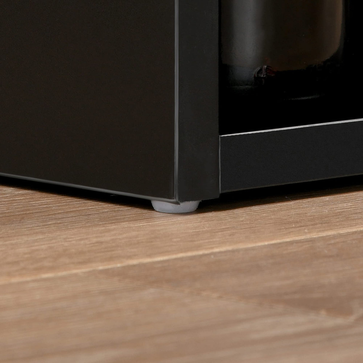 HOMCOM Stylish Black Bar Table with 3-Tier Storage Shelves for Kitchen and Dining Spaces HOMCOM