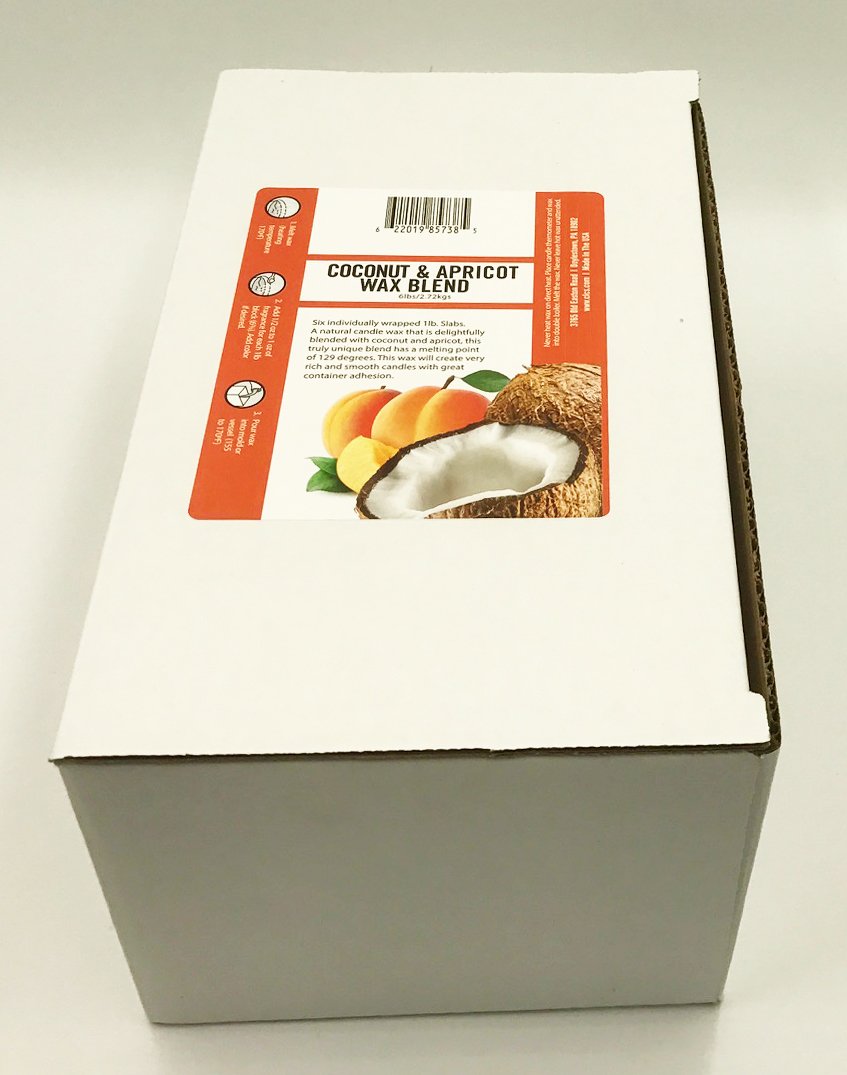 6pk Coconut Apricot Wax Candlewic