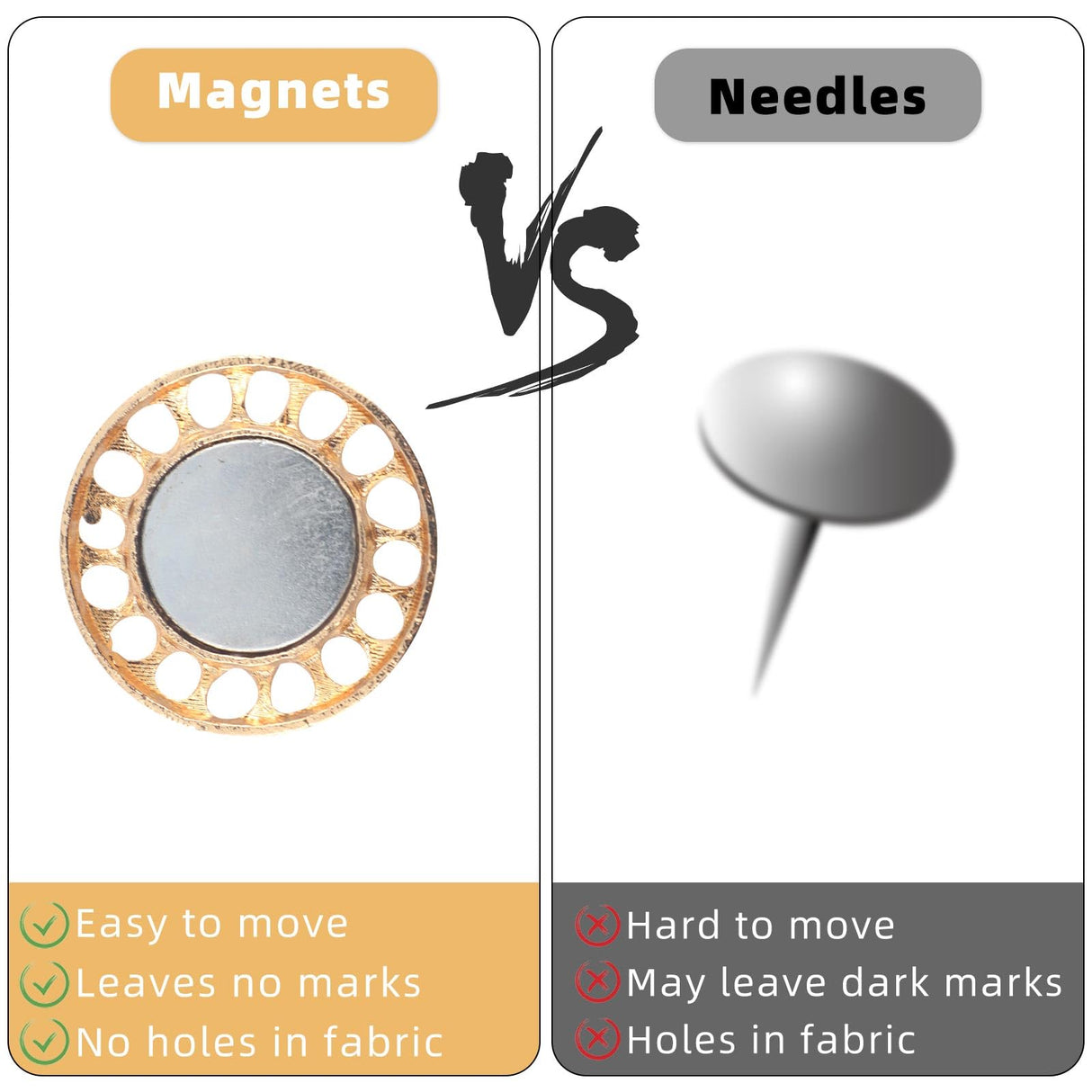 Gosknor Needle Minder Magnet, Butterfly Magnetic Needle Holder Magnetic Cross Stitch Accessories for Cross Stitch Embroidery Sewing Needlework Accessories Gosknor