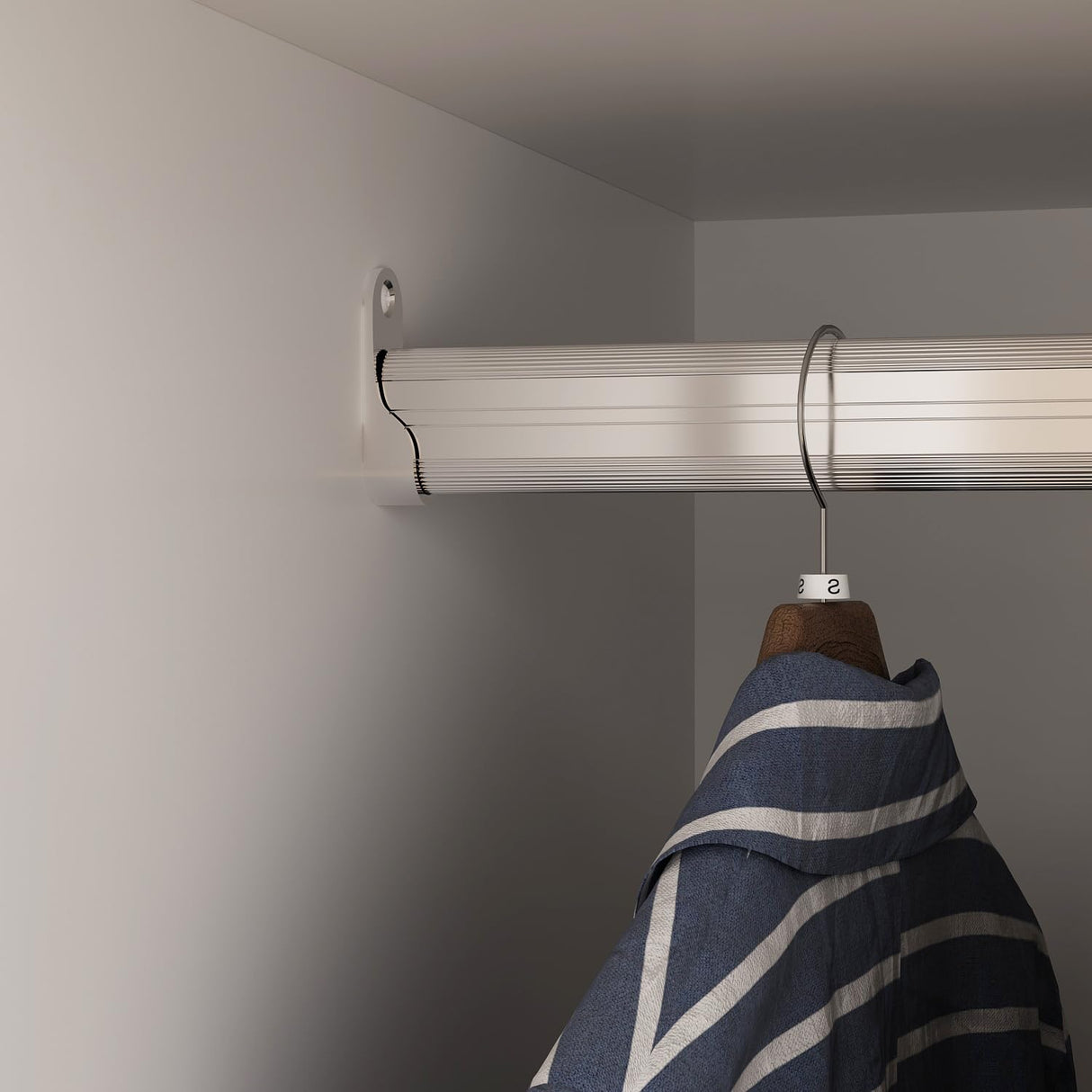 AIEGLE 3 Doors Wardrobe Armoire Closet, Large Freestanding Armoire Wardrobe Cabinet with Shelves & 2 Hanging Rod, Bedroom Wood Clothes Storage Cabinet Organizer, White (47.2" W x 19.7" D x 70" H) AIEGLE