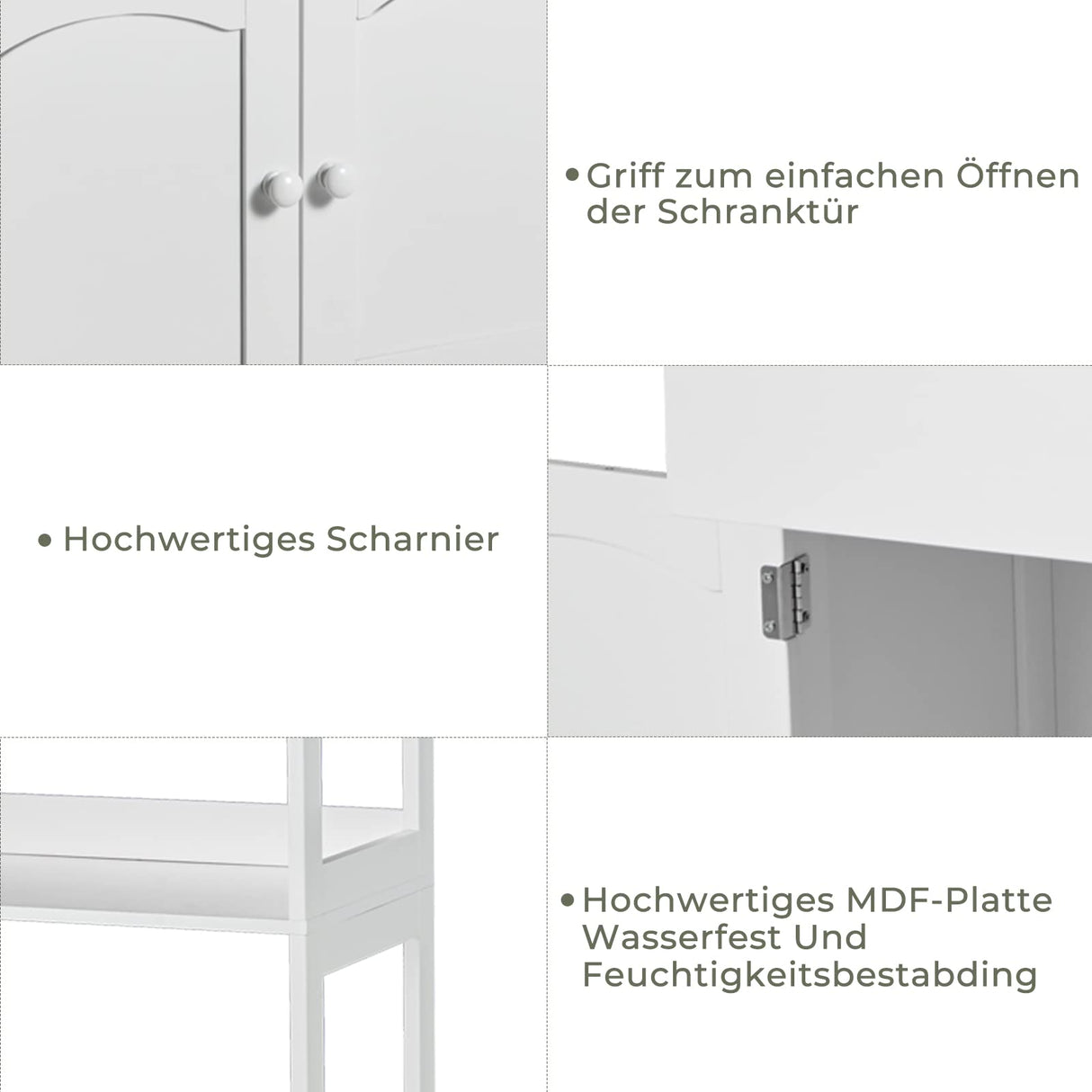 DICTAC Kitchen Pantry Storage Cabinets with Shelves,Drawer and Doors,Microwave Cart with Storage,Freestanding Floor Sideboard Cabinet with Microwave Space,Bookshelf,Display Unit for Home,White DICTAC