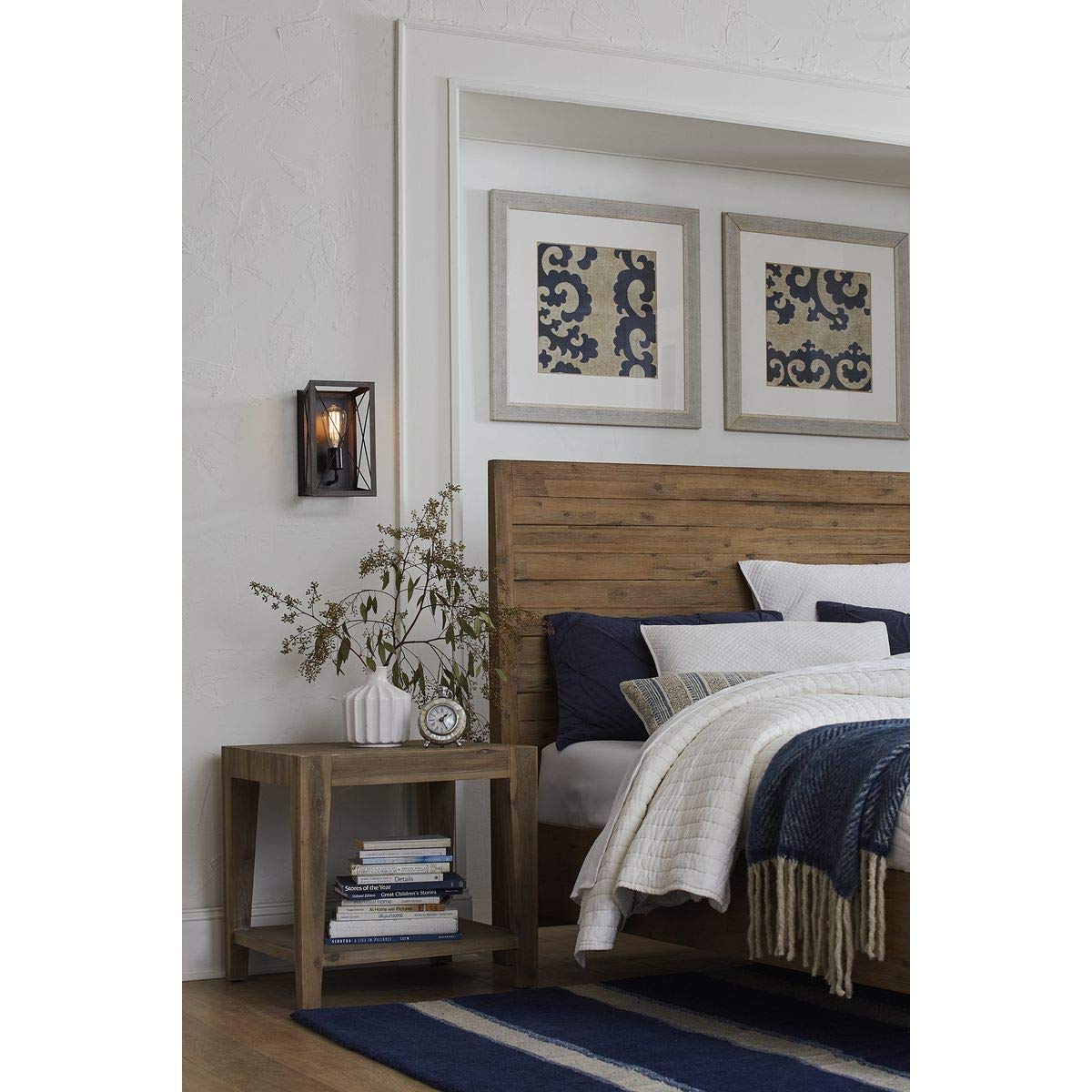 Progress Lighting P710012-020 Briarwood Antique Bronze One-Light Wall Sconce, Architectural Progress Lighting