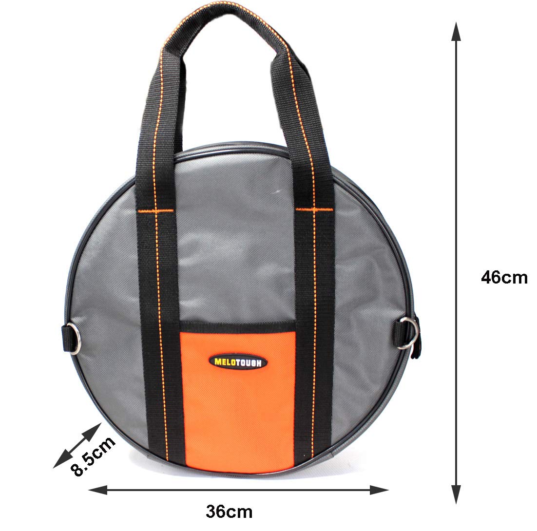 MELOTOUGH Jumper Cable Bag - Tools Cable Bag - Storage & Organizer for Cables, Cords, and Hoses Including EV Charging Cables for Electric Vehicles (1) MELOTOUGH