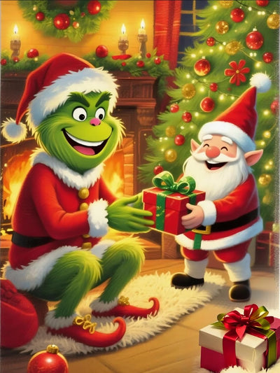 Christmas Diamond Painting Kits for Adults - 5D DIY Diamond Art Kits for Beginners, Winter Diamond Dots Art Crafts Great for Home Wall Decor and Holiday Gifts 12X16 Inch