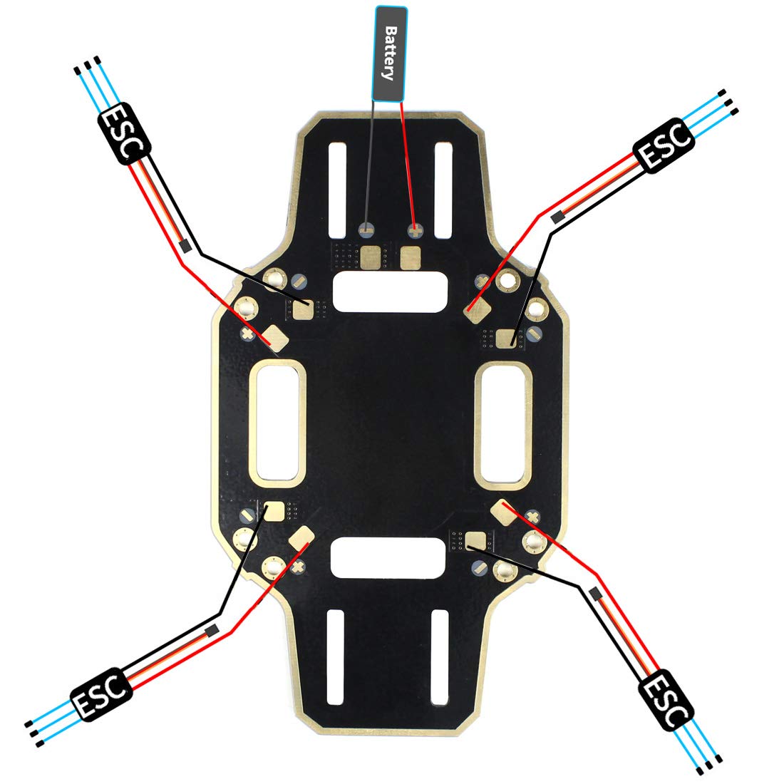 QWinOut 330mm DIY RC Drone Kit F330 Frame RC Quadcopter 4-Axle UFO Unassembly Kit 6M GPS APM2.8 Flight Control for Beginners (No Battery and Remote Controller) QWinOut