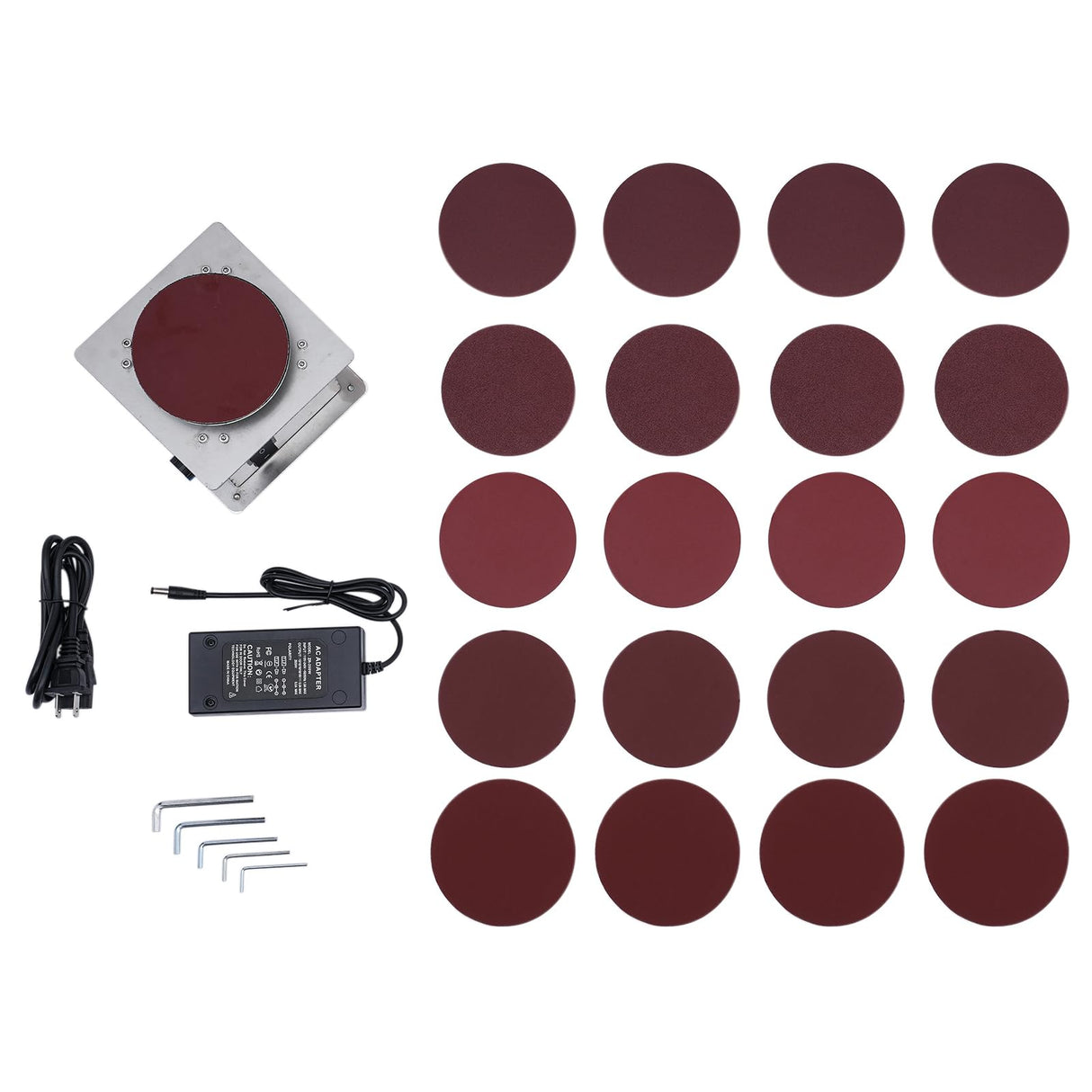 YIYIBYUS Mini Disc Sander Electric Small Sanding Disc Machine Polisher Edge Sharpener Tool Sanding Belt Machine for Wood Plastic Metal and Scissors Sanding 4 inch 6000RPM YIYIBYUS