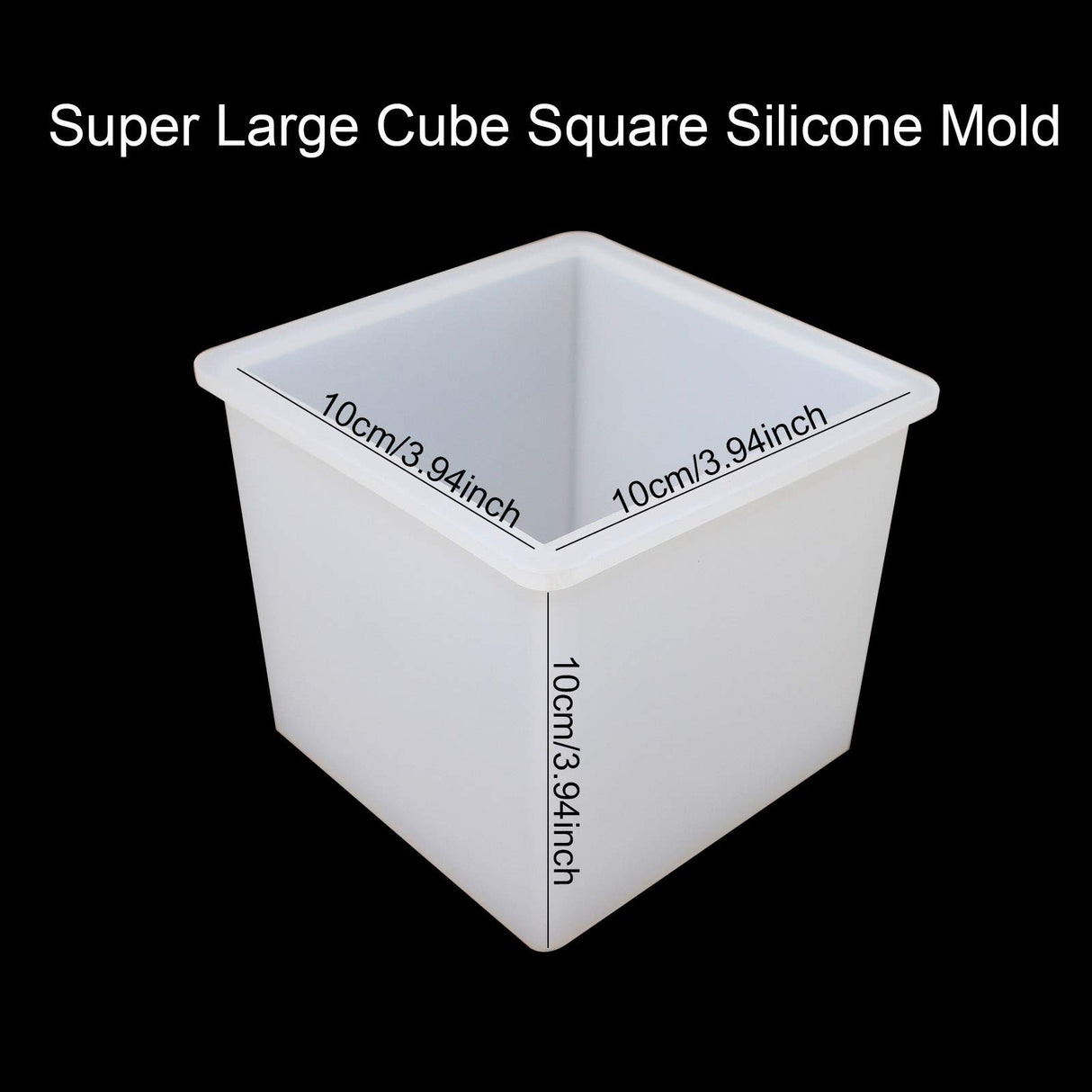4 Inches Cube Silicone Molds Square Silicone Molds Resin Epoxy Casting Molds Chistepper
