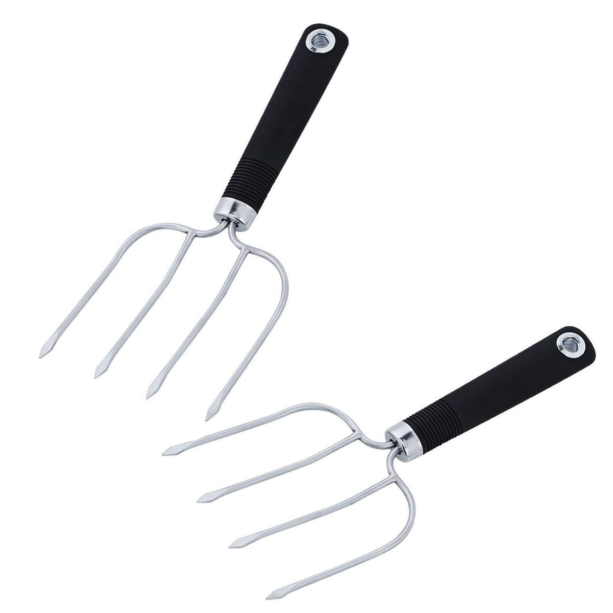 Turkey Lifter Forks Set of 2 Stainless Steel Turkey Lifters with Non-Slip Handle Turkey and Poultry Lifters Turkey Claws Carving Fork KAYCROWN